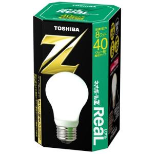 東芝 ネオボールZリアル 電球形蛍光ランプ 電球40ワットタイプ 昼白色 EFA10EN/8-R 口金直径26mm
