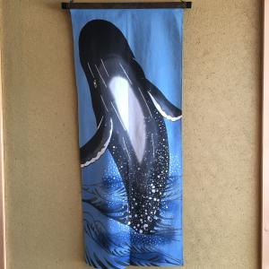 手ぬぐい「鯨（くじら/クジラ/whale）」｜aoyamachaho-gocha