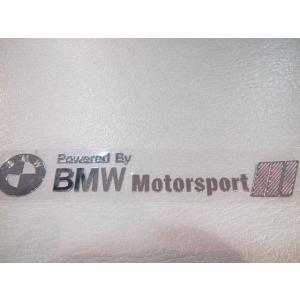 BMW Motorsport アルミステッカー (縦16mmX横105mm)