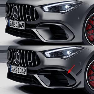 C118 CLA AMG CLA35車用 左右4本出しマフラーエンド＆カバーset 社外品