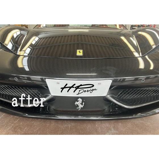 HP design製 フェラーリ 458 用 レーシングナンバーステー