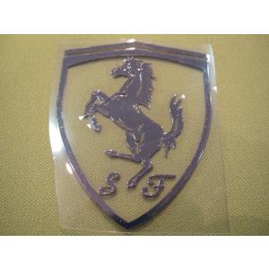 ◇美品◇ Ferrari フェラーリ 現行モデル 純正 車検証入れ 跳ね馬ロゴ 2個セット ゴールド3D 金属製 フェラーリ ポルシェ 立体 跳馬