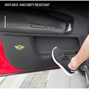炭素繊維ステッカーインナードアパネル保護アンチキックパネル ミニクーパーR55 R56 R60 F54 F55 F56 F60 カントリーマン