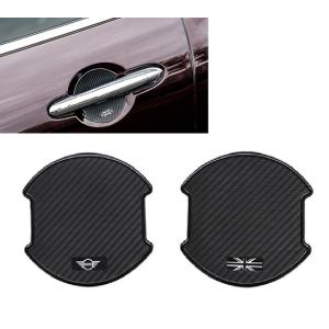 MINI 専用の ドアハンドル 保護フィルム のステッカー(ドアボウル ステッカー )2ピース