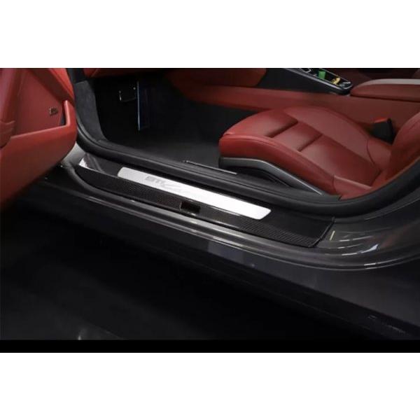 Porsche 992 19-22用 リアルカーボン エントランスモールパネル 2pcs