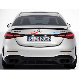 Mercedes-AMG C43 W206 純正リアスポイラー ブラック 新品 純正 W206 AMG C43 リア ロゴ エンブレム ブラッククローム : AOYAMA