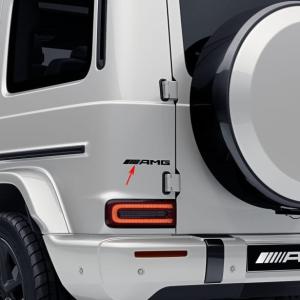 純正 W463 ゲレンデ用 AMG エンボス アップルマーク入り ヘッドレスト