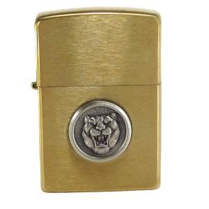 Zippo オイルライター (USA製) ジャガー ロゴ（シルバーベース