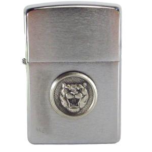 Zippo オイルライター (USA製) ジャガー ロゴ（シルバーベース