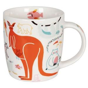 コーニッツ マグカップ ドイツ KONITZ Katja Grosskinsky  カンガルーと仲間たち　 Mug ボーンチャイナ｜aoyamarozeshop