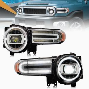 トヨタ純正 FJクルーザー GSJ150W ヘッドランプ ヘッドライト 左右