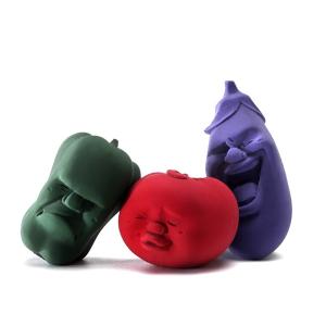 かおまる カオマルベジタブル 『トマト・エッグプラント・グリーンペッパー』