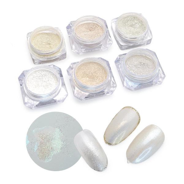 ネイル 偏光パール マーメイドパウダー 偏光ネイル オーロラ カメレオン マーメイド ミラーパウダー