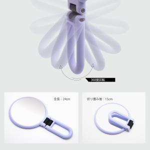 15X スタンド式 両面 ハンドミラー 15倍...の詳細画像3