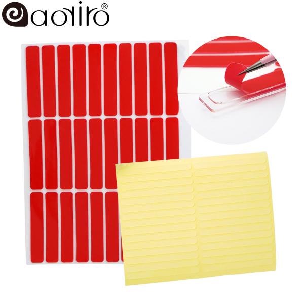 アオイロ ネイルチップ展示用両面テープ クリア粘着テープ 両面 カットタイプ チップシール ディスプ...