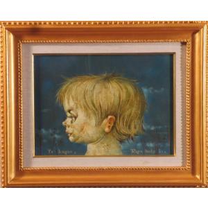 アンドレ・コタボ「黄色いチューリップ」リトグラフ 大作 直筆サイン入り 額縁入り 確認用アンドレ・コタボ「黄色いチューリップ」リトグラフ 大作 直筆