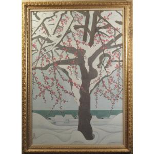 絵画 油絵 田澤禮次 肉筆油絵 静物画 コスモス 花瓶 F10 : アートフジ