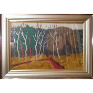 東 聖観（木下勝功）「朝露」 ◇日本画 絹本10号 : ピクチャーショップ