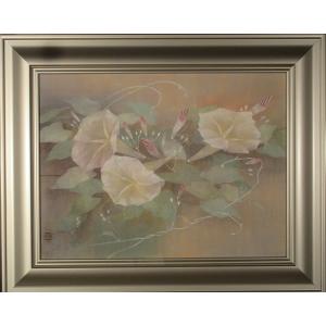 東 聖観（木下勝功）「朝露」 ◇日本画 絹本10号 : ピクチャーショップ