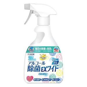 《アース製薬》 ヘルパータスケ らくハピ アルコール除菌EXワイド 420mL｜aozorablue