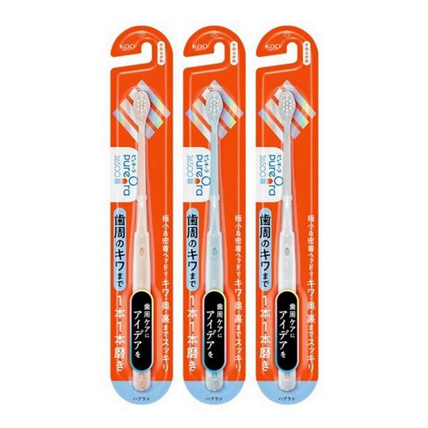 花王(株) ピュオーラ36500ハブラシ 1本1本磨き やわらかめ 1本入り