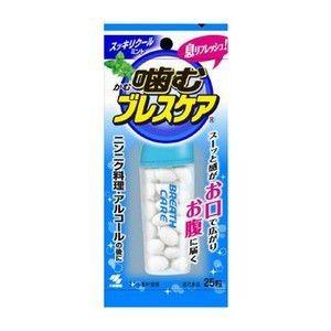 小林製薬(株) 噛むブレスケア スッキリクールミント 25粒 (清涼食品)(息リフレッシュグミ)