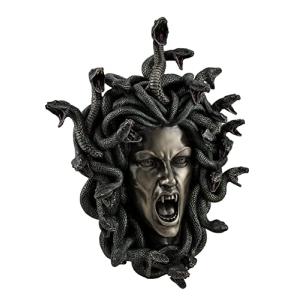 Medusa Head w/SnakeヘアGorgon Lady Wall Plaque 並行輸入