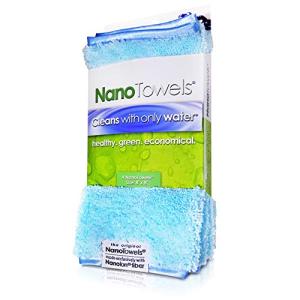 ナノタオル - 水だけでどんな表面でもきれいにできる素晴らしいエコファブリック もうペーパータオルや有毒化学物質不使用 | 4パック 8 並行輸入｜aozoraichiba1968