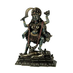 VERONESE シヴァの胸に立つカリ像 彫刻 - ヒンドゥー教の時と死の女神フィギュア 並行輸入｜aozoraichiba1968