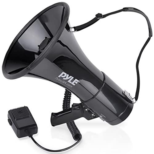 Black Aux Input - Pyle Megaphone Speaker Bullhorn ...