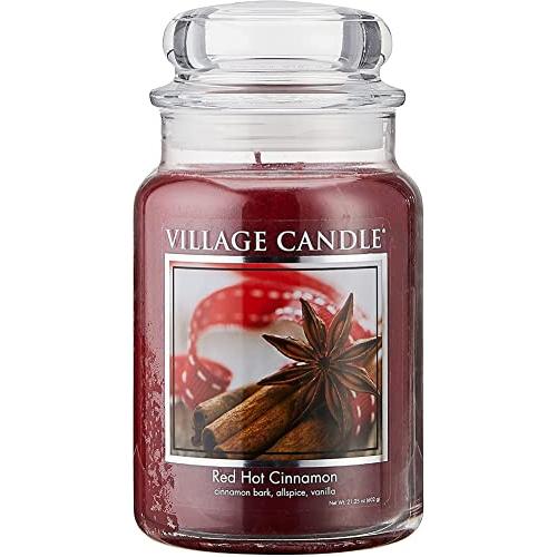 Village Candle Scented Large Jar 26oz - RED HOT CI...