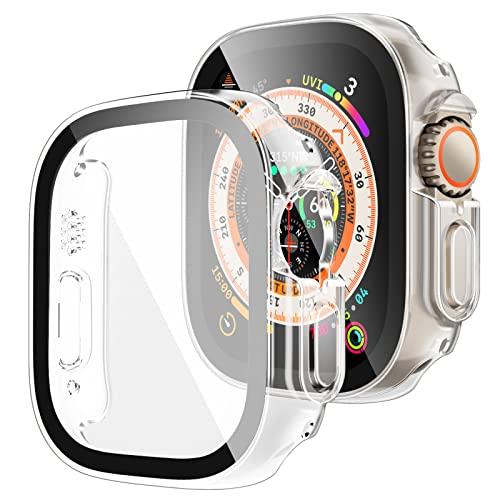 HATOSHI ハードPCケース Apple Watch Ultra 49mm用 強化ガラススクリー...