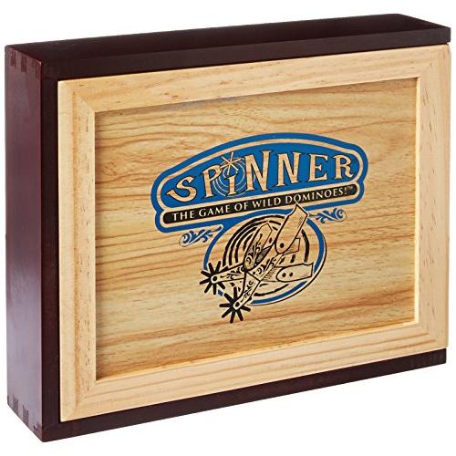 Spinner: The Game of Wild Dominoes Wooden Box 並行輸入