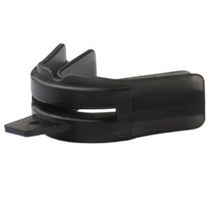 BrainPad Adult Double Guard Single material Strap Mouthguard Black by Brain