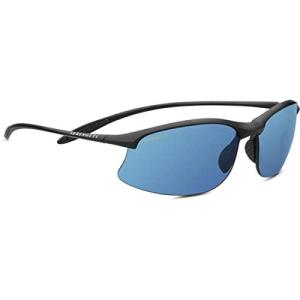 SERENGETI MAESTRALE SUNGLASSES SATIN BLACK PHD POLARIZED 555NM BLUE