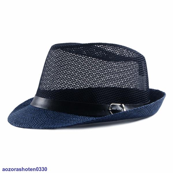 麦わら帽子 メンズ メッシュ ハット 風通し UVカット 紫外線対策 夏用帽子 アウトドア おしゃれ...