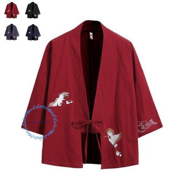 夏 新作 涼しい カーディガン 甚平 羽織 作務衣 浴衣 着物 和服風 メンズ無地 シャツ 綿麻 春...