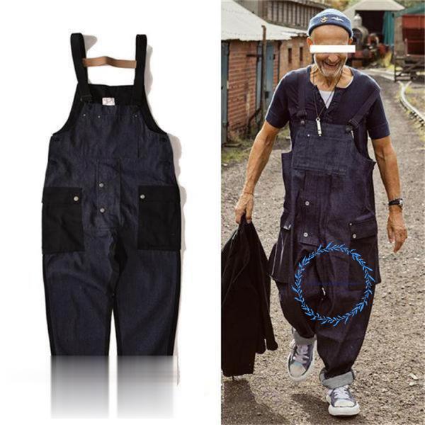 サロペット メンズ オーバーオール サロペットデニムパンツ ジーンズ ズボン スウェット サルエルパ...
