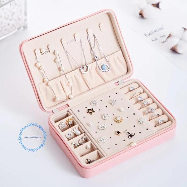 　ジュエリーボックス アクセサリーケース アクセサリー収納 コンパクト ピアス ネックレス 指輪 保...