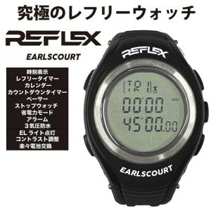 アールズコート（Earls Court） レフリーウォッチ REFLEX 腕時計 アクセサリー サッカー フットサル 多機能 審判用 ブラック EC-R008｜aozoraya-sp