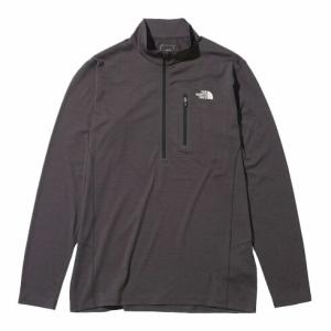 ザ・ノースフェイス(THE NORTH FACE) アウトドアウエア ロングスリーブフラッシュドライ3Dジップアップ メンズ (23aw) ミックスチャコール NT12201-ZC｜aozoraya-sp