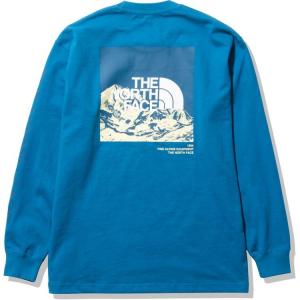 ザ・ノースフェイス(THE NORTH FACE) 長袖Tシャツ ロングスリーブスリーブグラフィックティー L/S Sleeve Graphic Tee メンズ (22ss) バンフブルー NT32231-BF｜aozoraya-sp