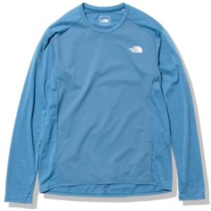 【クロネコゆうパケットOK】ザ・ノース・フェイス (The North Face) ロングスリーブハイブリッドGTDメランジクルー ブルー NT62275-FL【sale】【OUTsale】｜aozoraya-sp