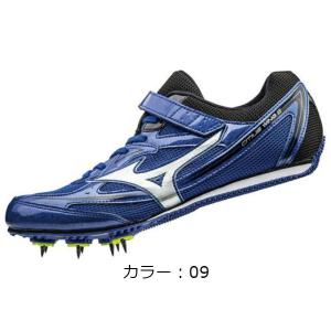 ミズノ(mizuno) シティウスウィング 2 ワイド 陸上スパイク (18AW) ブルー×シルバー×ブラック U1GA172509【特価シューズ】｜aozoraya-sp