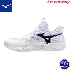 ミズノ(mizuno) バレーボールシューズ WAVE MOMENTUM ELITE WIDE ウエーブモーメンタム ワイド シューズ (25aw) ホワイト×ブラック V1GA251351
