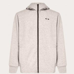 【サイズ交換送料無料】オークリー (OAKLEY) フーディー ジャケット Enhance Grid Fleece Jacket 13.7 メンズ (23aw) New Athletic Grey FOA405790-27B｜aozoraya-sp