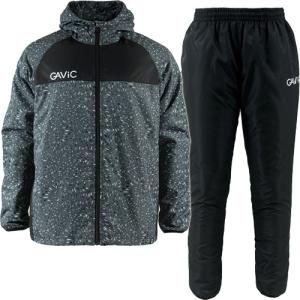 ガビック ボタニカル 昇華ピステスーツジュニア  ブラック×ブラック GA1545-BLK/BLK