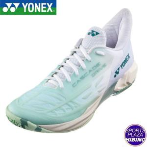 ヨネックス(yonex) バドミントンシューズ パワークッションカスケードドライブ シューズ (24aw) ホワイト×グリーン SHBCD2-136