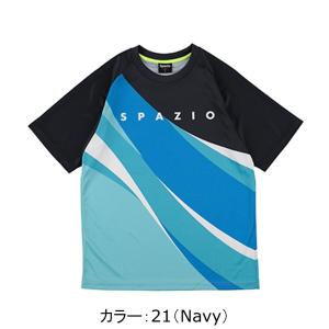 スパッツィオ(spazio) ブリーズプラシャツ Tシャツ (22aw) Navy GE-0846-21