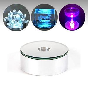 LEDライトステージ ディスプレイライト ハーバリウムライト 直径76ｍｍ ミラータイプ